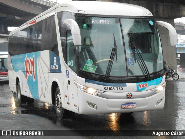 Auto Viação 1001 RJ 108.750 na cidade de Rio de Janeiro, Rio de Janeiro, Brasil, por Augusto César. Número da foto: #11849071.