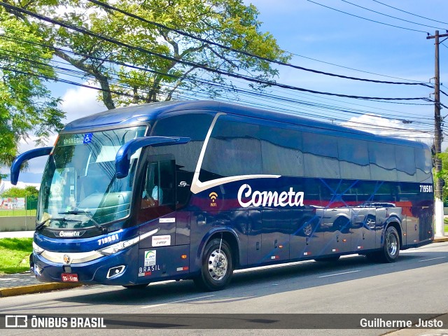 Viação Cometa 719581 na cidade de Praia Grande, São Paulo, Brasil, por Guilherme Justo. ID da foto: 11848313.