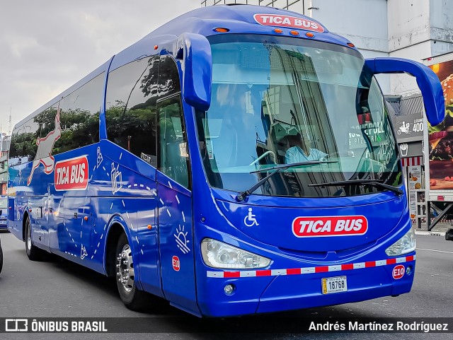 Tica Bus Transportes Internacionales Centroamericanos E10 na cidade de Catedral, San José, San José, Costa Rica, por Andrés Martínez Rodríguez. Número da foto: #11853202.