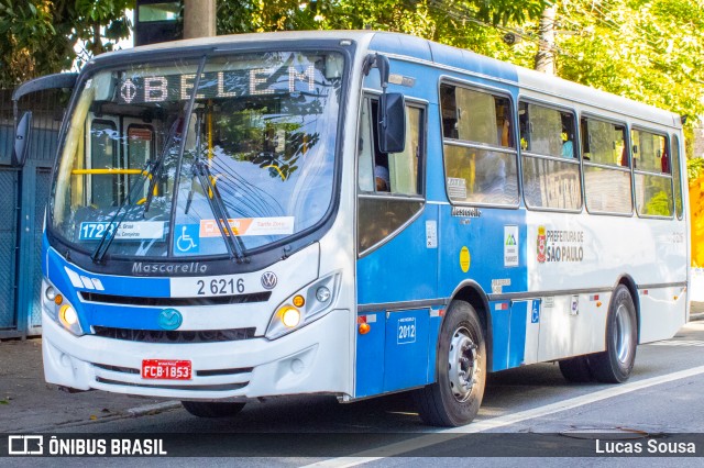 Transcooper > Norte Buss 2 6216 na cidade de São Paulo, São Paulo, Brasil, por Lucas Sousa. Número da foto: #11852416.