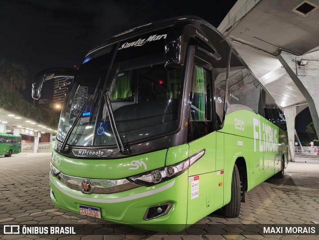 Santa Maria Fretamento e Turismo 250 na cidade de Belo Horizonte, Minas Gerais, Brasil, por MAXI MORAIS. ID da foto: 11852544.