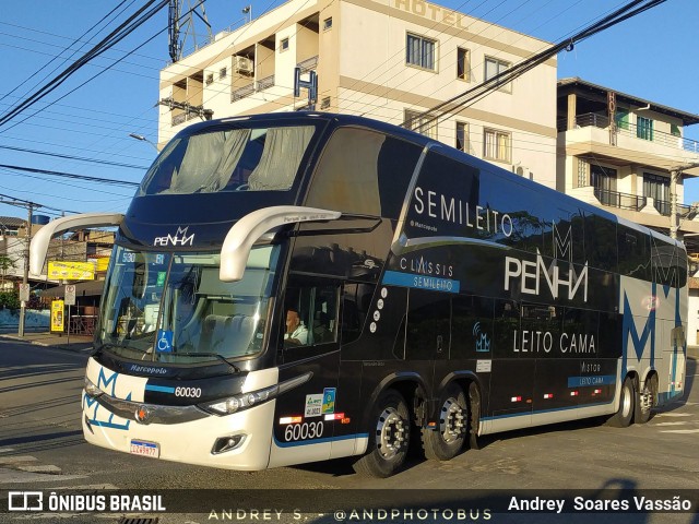 Empresa de Ônibus Nossa Senhora da Penha 60030 na cidade de Balneário Camboriú, Santa Catarina, Brasil, por Andrey  Soares Vassão. Número da foto: #11850807.