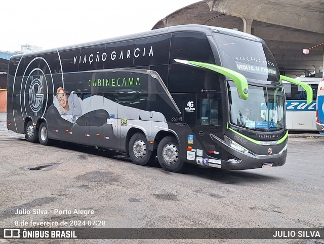 Viação Garcia 86108 na cidade de Porto Alegre, Rio Grande do Sul, Brasil, por JULIO SILVA. Número da foto: #11851395.