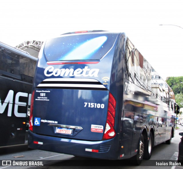 Viação Cometa 715100 na cidade de Santos Dumont, Minas Gerais, Brasil, por Isaias Ralen. ID da foto: 11852734.