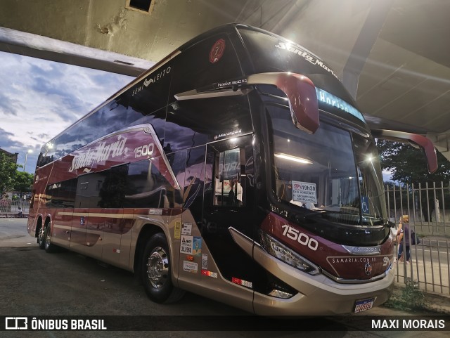 Santa Maria Fretamento e Turismo 1500 na cidade de Belo Horizonte, Minas Gerais, Brasil, por MAXI MORAIS. ID da foto: 11852548.