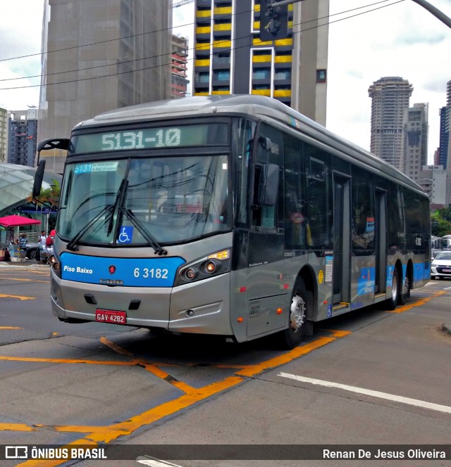 Viação Paratodos > São Jorge > Metropolitana São Paulo > Mobibrasil 6 3182 na cidade de São Paulo, São Paulo, Brasil, por Renan De Jesus Oliveira. ID da foto: 11850745.