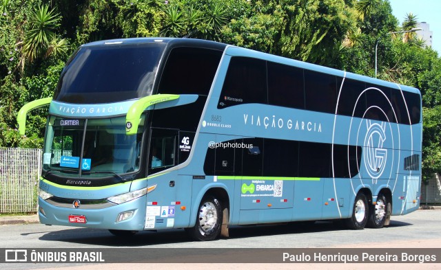 Viação Garcia 8683 na cidade de Curitiba, Paraná, Brasil, por Paulo Henrique Pereira Borges. Número da foto: #11853010.