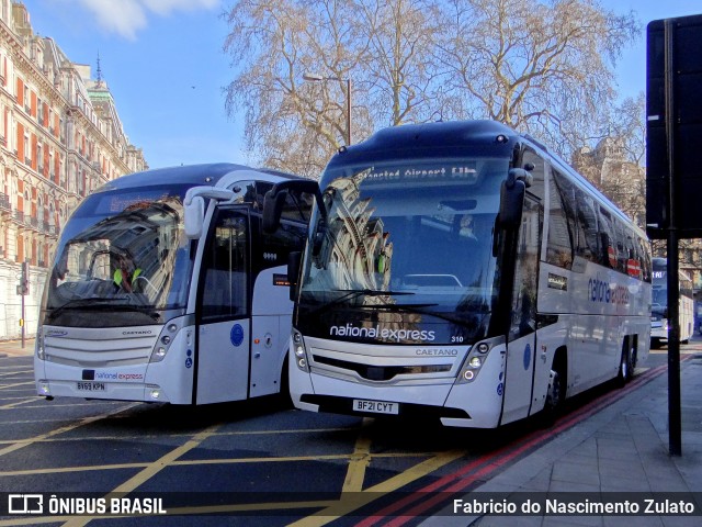 National Express 310 na cidade de London, Greater London, Inglaterra, por Fabricio do Nascimento Zulato. ID da foto: 11853080.