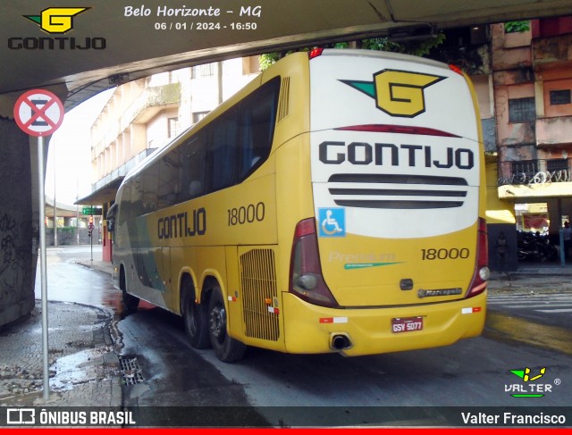 Empresa Gontijo de Transportes 18000 na cidade de Belo Horizonte, Minas Gerais, Brasil, por Valter Francisco. ID da foto: 11851915.