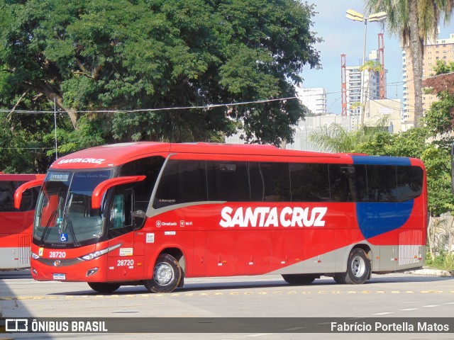 Viação Santa Cruz 28720 na cidade de Santo André, São Paulo, Brasil, por Fabrício Portella Matos. ID da foto: 11855086.