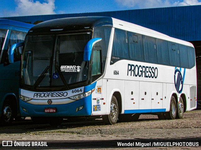 Auto Viação Progresso 6064 na cidade de Jaboatão dos Guararapes, Pernambuco, Brasil, por Wendel Miguel /MIGUELPHOTOBUS. ID da foto: 11853903.