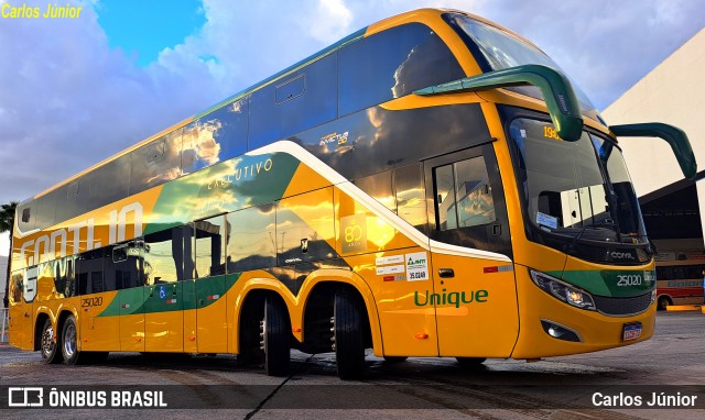 Empresa Gontijo de Transportes 25020 na cidade de Goiânia, Goiás, Brasil, por Carlos Júnior. ID da foto: 11854531.