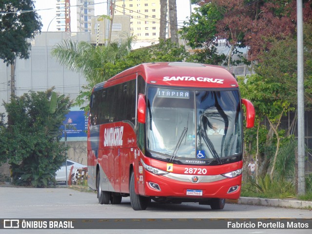Viação Santa Cruz 28720 na cidade de Santo André, São Paulo, Brasil, por Fabrício Portella Matos. Número da foto: #11855104.
