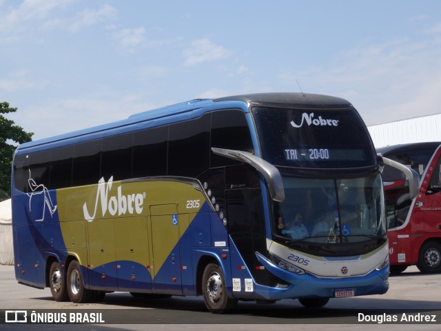 Nobre Transporte Turismo 2305 na cidade de Goiânia, Goiás, Brasil, por Douglas Andrez. ID da foto: 11855380.