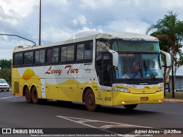 Leny Tur 5602 na cidade de Campo Grande, Mato Grosso do Sul, Brasil, por Adriel Alves - @A2Bus. ID da foto: 11853936.