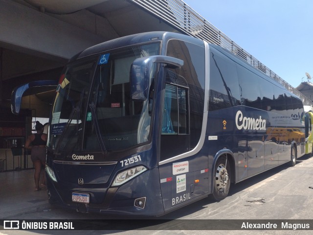 Viação Cometa 721531 na cidade de Rio de Janeiro, Rio de Janeiro, Brasil, por Alexandre  Magnus. Número da foto: #11853555.