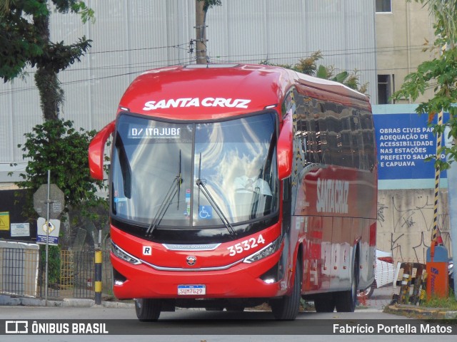 Viação Santa Cruz 35324 na cidade de Santo André, São Paulo, Brasil, por Fabrício Portella Matos. ID da foto: 11855082.