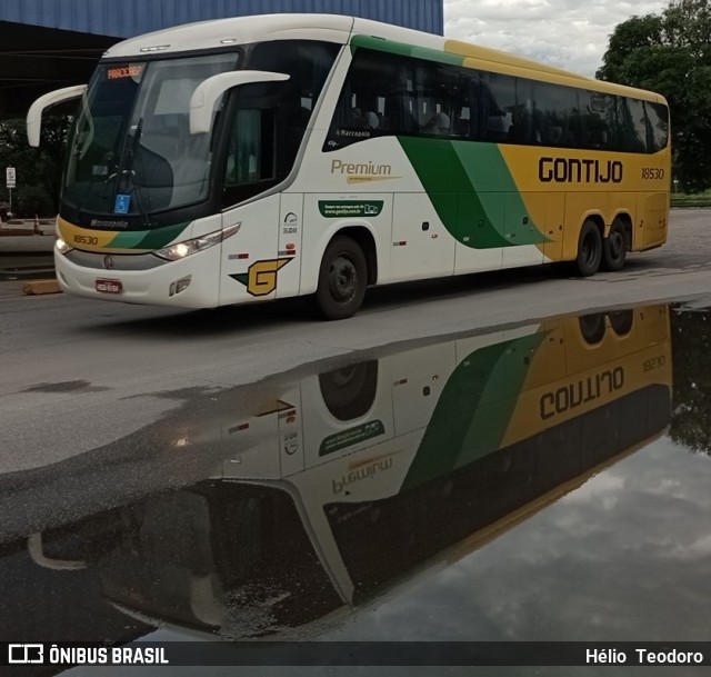 Empresa Gontijo de Transportes 18530 na cidade de Resende, Rio de Janeiro, Brasil, por Hélio  Teodoro. ID da foto: 11854514.