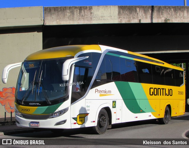 Empresa Gontijo de Transportes 7090 na cidade de Belo Horizonte, Minas Gerais, Brasil, por Kleisson  dos Santos. ID da foto: 11854773.