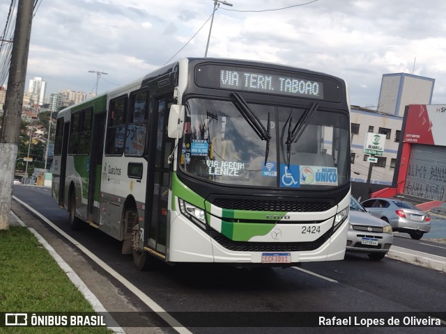 Empresa de Ônibus Vila Galvão 2424 na cidade de Guarulhos, São Paulo, Brasil, por Rafael Lopes de Oliveira. Número da foto: #11909575.