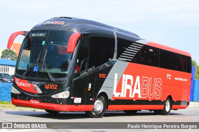 Lirabus 14102 na cidade de São Paulo, São Paulo, Brasil, por Paulo Henrique Pereira Borges. ID da foto: 11910349.