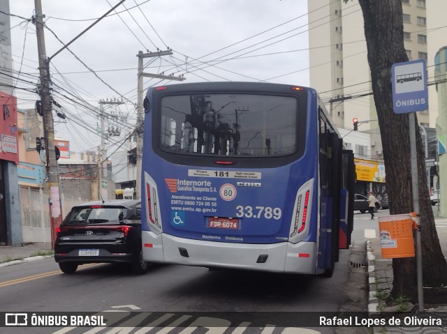 Guarulhos Transportes 33.789 na cidade de Guarulhos, São Paulo, Brasil, por Rafael Lopes de Oliveira. Número da foto: #11909569.
