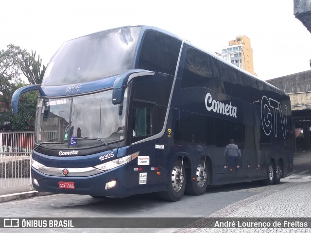 Viação Cometa 18305 na cidade de Belo Horizonte, Minas Gerais, Brasil, por André Lourenço de Freitas. Número da foto: #11910719.