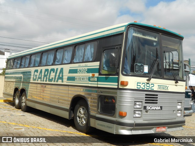 Viação Garcia 5392 na cidade de Curitiba, Paraná, Brasil, por Gabriel Marciniuk. Número da foto: #11910433.