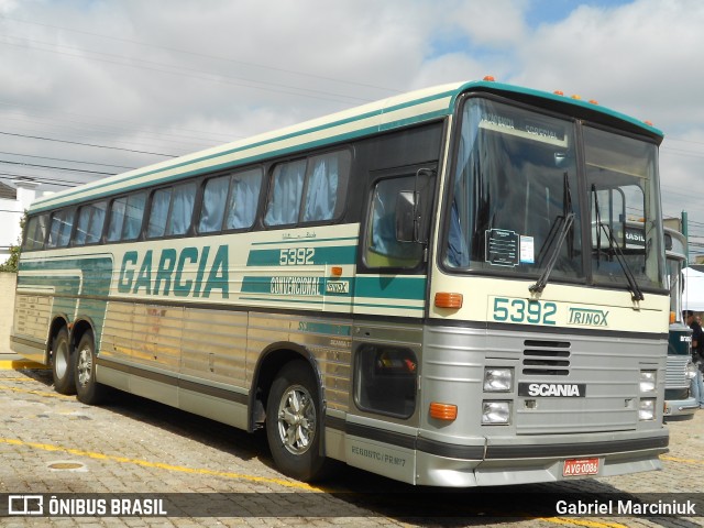 Viação Garcia 5392 na cidade de Curitiba, Paraná, Brasil, por Gabriel Marciniuk. ID da foto: 11910433.