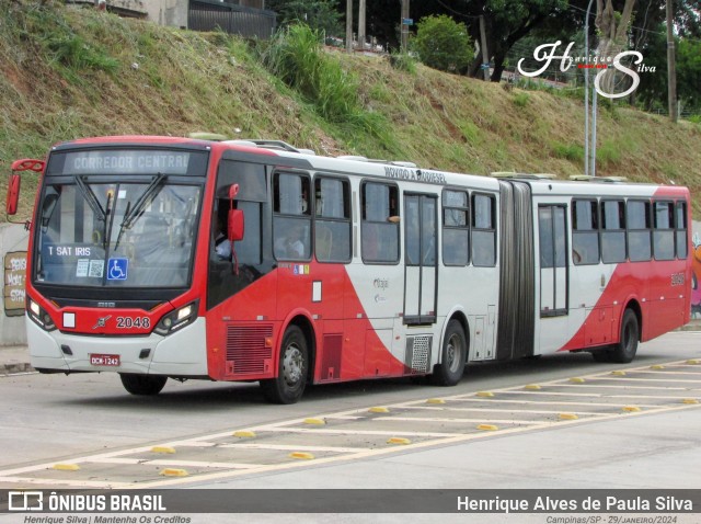 Itajaí Transportes Coletivos 2048 na cidade de Campinas, São Paulo, Brasil, por Henrique Alves de Paula Silva. Número da foto: #11911958.