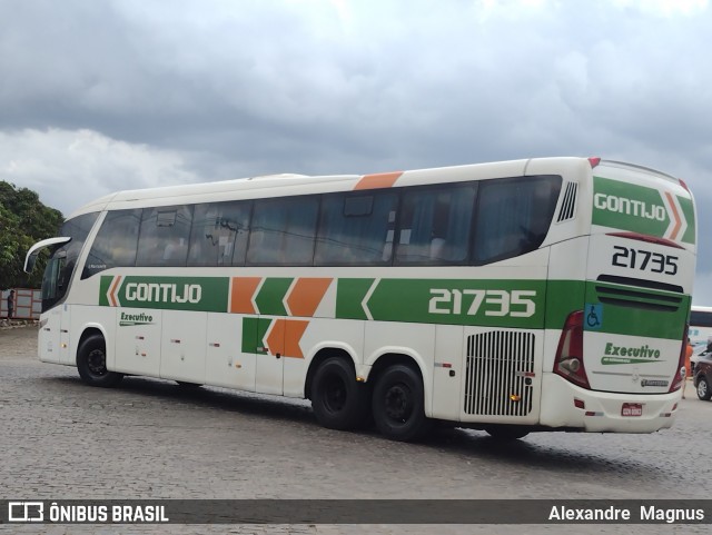 Empresa Gontijo de Transportes 21735 na cidade de Vitória da Conquista, Bahia, Brasil, por Alexandre  Magnus. ID da foto: 11909429.