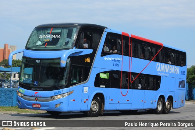UTIL - União Transporte Interestadual de Luxo 11869 na cidade de São Paulo, São Paulo, Brasil, por Paulo Henrique Pereira Borges. Número da foto: #11910352.
