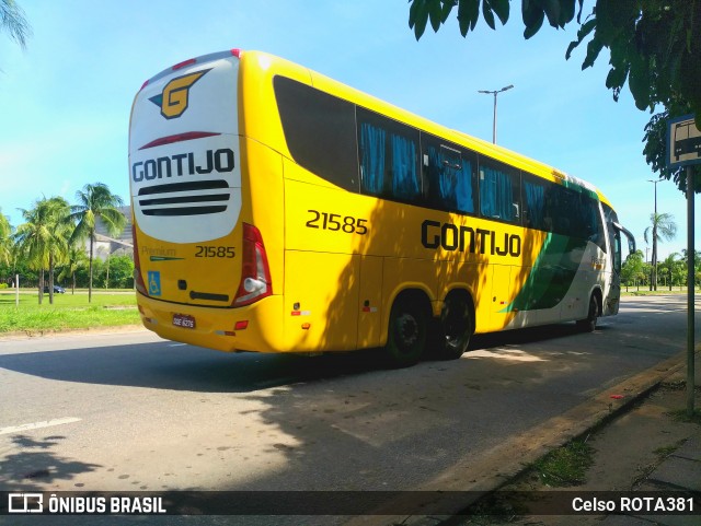 Empresa Gontijo de Transportes 21585 na cidade de Ipatinga, Minas Gerais, Brasil, por Celso ROTA381. ID da foto: 11909767.