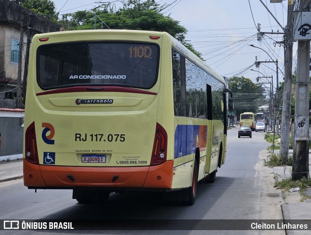 Coesa Transportes RJ 117.075 na cidade de São Gonçalo, Rio de Janeiro, Brasil, por Cleiton Linhares. ID da foto: 11910211.