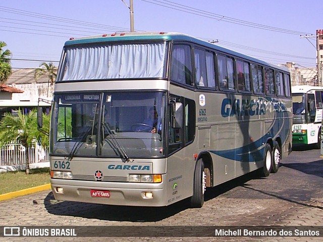 Viação Garcia 6162 na cidade de Presidente Prudente, São Paulo, Brasil, por Michell Bernardo dos Santos. ID da foto: 11911270.