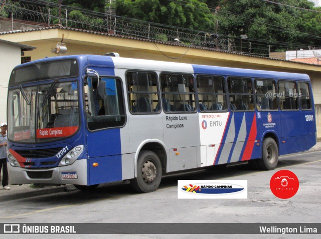 Rápido Campinas 12001 na cidade de São Roque, São Paulo, Brasil, por Wellington Lima. ID da foto: 11910007.