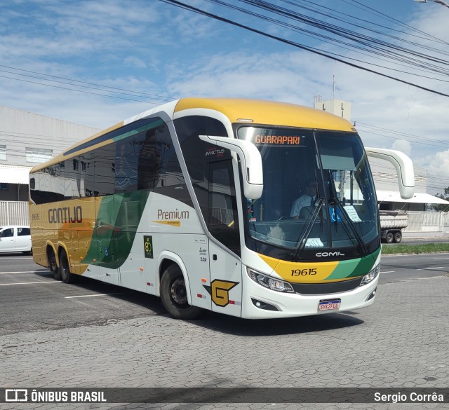 Empresa Gontijo de Transportes 19615 na cidade de Vila Velha, Espírito Santo, Brasil, por Sergio Corrêa. ID da foto: 11931962.