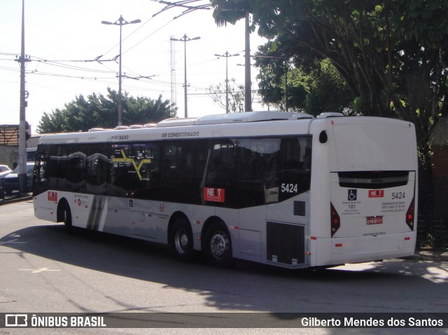 Next Mobilidade - ABC Sistema de Transporte 5424 na cidade de Santo André, São Paulo, Brasil, por Gilberto Mendes dos Santos. Número da foto: #11931710.