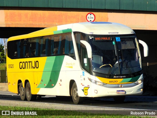 Empresa Gontijo de Transportes 18120 na cidade de São José dos Campos, São Paulo, Brasil, por Robson Prado. Número da foto: #11932878.