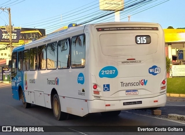 Santa Zita Transportes Coletivos 21287 na cidade de Cariacica, Espírito Santo, Brasil, por Everton Costa Goltara. Número da foto: #11932370.