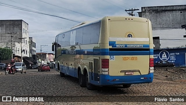 Viação Novo Horizonte 1028011 na cidade de Tanhaçu, Bahia, Brasil, por Flávio  Santos. ID da foto: 11933055.