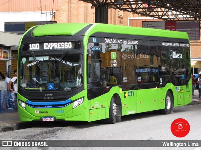 City Transporte Urbano Intermodal Sorocaba 2901 na cidade de Sorocaba, São Paulo, Brasil, por Wellington Lima. Número da foto: #11932959.