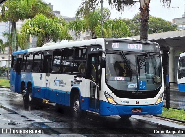 Transol Transportes Coletivos 50378 na cidade de Florianópolis, Santa Catarina, Brasil, por Cauã Augusto. Número da foto: #11932103.