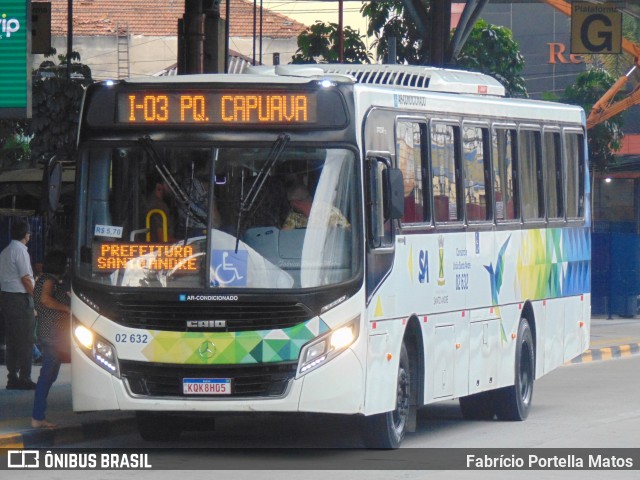 Viação Vaz 02 632 na cidade de Santo André, São Paulo, Brasil, por Fabrício Portella Matos. ID da foto: 11933609.