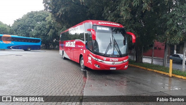 Viação Santa Cruz 27920 na cidade de São Paulo, São Paulo, Brasil, por Fábio Santos. ID da foto: 11934058.