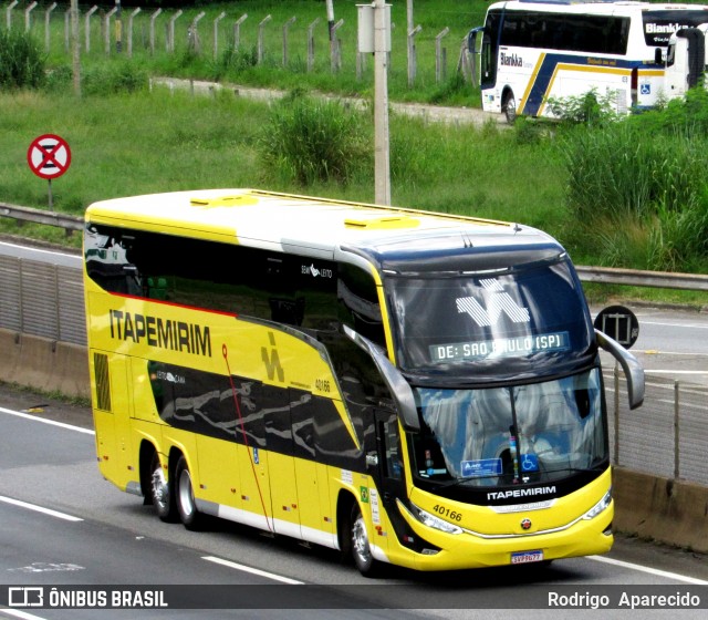 Viação Nova Itapemirim 40166 na cidade de Aparecida, São Paulo, Brasil, por Rodrigo  Aparecido. Número da foto: #11935174.