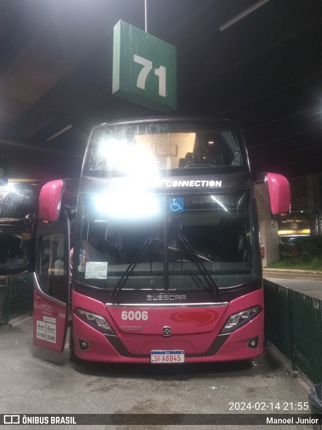 Eucatur - Empresa União Cascavel de Transportes e Turismo 6006 na cidade de São Paulo, São Paulo, Brasil, por Manoel Junior. Número da foto: #11935609.