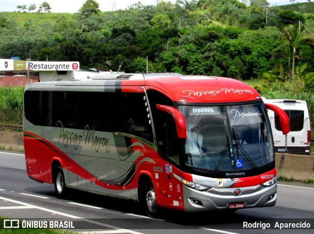 Empresa de Ônibus Pássaro Marron 6009 na cidade de Aparecida, São Paulo, Brasil, por Rodrigo  Aparecido. Número da foto: #11933976.