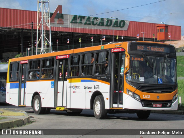 Itamaracá Transportes 1.628 na cidade de Paulista, Pernambuco, Brasil, por Gustavo Felipe Melo. ID da foto: 11936815.