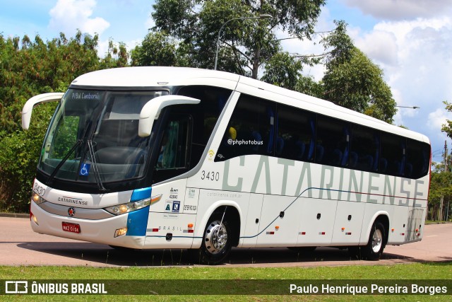 Auto Viação Catarinense 3430 na cidade de Curitiba, Paraná, Brasil, por Paulo Henrique Pereira Borges. Número da foto: #11936908.